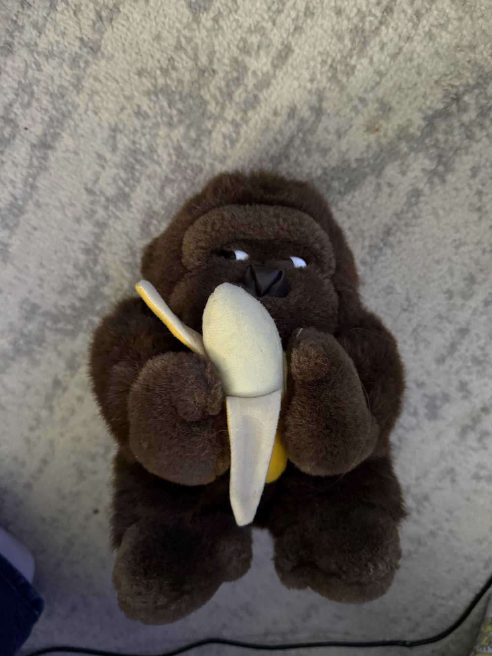Riller - Brown Plush Gorilla Holding Banana Plush Toy